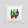 Coussin ours brun
