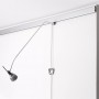 Cimaises Multirail Eclairage -  Rail de 200cm (fixation incl.)