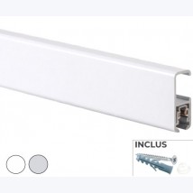 Cimaises Multirail Eclairage -  Rail de 200cm (fixation incl.)