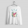 Pull imprimé ours brun