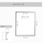 Cadre alu AEKTA - NOIR Mat - Pour format A1 (59,4x84,1cm)