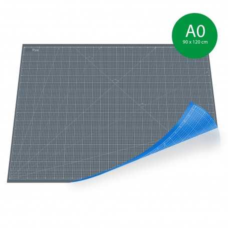 Tapis de découpe A0 (90x120cm) - GRIS+BLEU