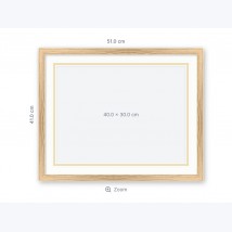 Custom frame 40×30 cm