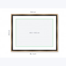 Custom frame 40×30 cm