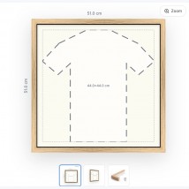 Custom frame 44×44 cm