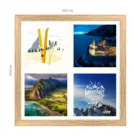 Several photos printed and framed