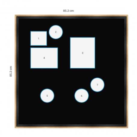 Frame and multi-opening mat